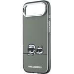 Karl Lagerfeld IML K&CH Heads Logo MagSafe kryt pre iPhone Air, čierny