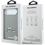 Karl Lagerfeld IML K&CH Heads Logo MagSafe kryt pre iPhone Air, čierny