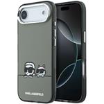 Karl Lagerfeld IML K&CH Heads Logo MagSafe kryt pre iPhone Air, čierny