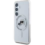 Karl Lagerfeld IML K&CH Heads MagSafe kryt pre Samsung Galaxy S25, transparentný