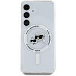 Karl Lagerfeld IML K&CH Heads MagSafe kryt pre Samsung Galaxy S25, transparentný