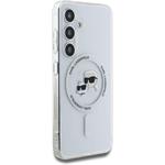 Karl Lagerfeld IML K&CH Heads MagSafe kryt pre Samsung Galaxy S25, transparentný