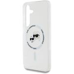 Karl Lagerfeld IML K&CH Heads MagSafe kryt pre Samsung Galaxy S25, transparentný
