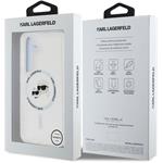 Karl Lagerfeld IML K&CH Heads MagSafe kryt pre Samsung Galaxy S25, transparentný
