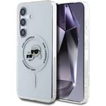 Karl Lagerfeld IML K&CH Heads MagSafe kryt pre Samsung Galaxy S25, transparentný