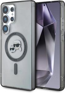 Karl Lagerfeld IML K&CH Heads MagSafe kryt pre Samsung Galaxy S25 Ultra, čierny