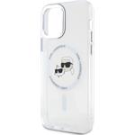 Karl Lagerfeld IML K&CH Heads Metal Frame MagSafe kryt pre iPhone 12/12 Pro, transparentný