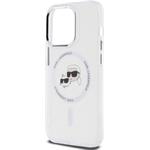 Karl Lagerfeld IML K&CH Heads Metal Frame MagSafe kryt pre iPhone 13 Pro Max, transparentný