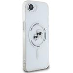 Karl Lagerfeld IML K&CH Heads Metal Frame MagSafe kryt pre iPhone 16e, transparentný