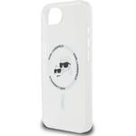 Karl Lagerfeld IML K&CH Heads Metal Frame MagSafe kryt pre iPhone 16e, transparentný