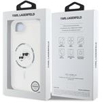 Karl Lagerfeld IML K&CH Heads Metal Frame MagSafe kryt pre iPhone 16e, transparentný