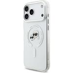 Karl Lagerfeld IML K&CH Heads Metal Frame MagSafe kryt pre iPhone 17 Pro Max, transparentný