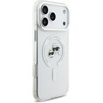 Karl Lagerfeld IML K&CH Heads Metal Frame MagSafe kryt pre iPhone 17 Pro Max, transparentný