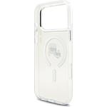 Karl Lagerfeld IML K&CH Heads Metal Frame MagSafe kryt pre iPhone 17 Pro Max, transparentný