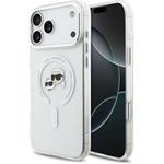 Karl Lagerfeld IML K&CH Heads Metal Frame MagSafe kryt pre iPhone 17 Pro Max, transparentný