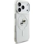 Karl Lagerfeld IML K&CH Heads Metal Frame MagSafe kryt pre iPhone 17 Pro, transparentný