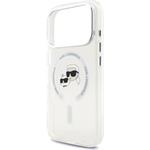 Karl Lagerfeld IML K&CH Heads Metal Frame MagSafe kryt pre iPhone 17 Pro, transparentný