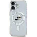 Karl Lagerfeld IML K&CH Heads Metal Frame MagSafe kryt pre iPhone 17, transparentný