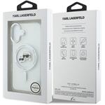 Karl Lagerfeld IML K&CH Heads Metal Frame MagSafe kryt pre iPhone 17, transparentný