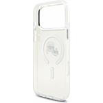 Karl Lagerfeld IML K&CH Heads Metal Frame MagSafe kryt pre iPhone 18 Pro Max, biely