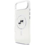 Karl Lagerfeld IML K&CH Heads Metal Frame MagSafe kryt pre iPhone Air, transparentný