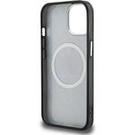 Karl Lagerfeld IML K&CH Heads Repeated Logo MagSafe kryt pre iPhone 15, čierny