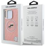 Karl Lagerfeld IML K&CH Heads Repeated Logo MagSafe kryt pre iPhone 15 Pro Max, ružový