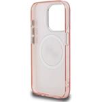 Karl Lagerfeld IML K&CH Heads Repeated Logo MagSafe kryt pre iPhone 15 Pro, ružový