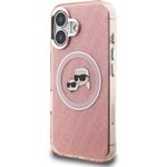 Karl Lagerfeld IML K&CH Heads Repeated Logo MagSafe kryt pre iPhone 16, ružový