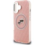 Karl Lagerfeld IML K&CH Heads Repeated Logo MagSafe kryt pre iPhone 16, ružový