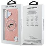 Karl Lagerfeld IML K&CH Heads Repeated Logo MagSafe kryt pre iPhone 16, ružový