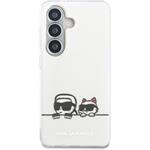 Karl Lagerfeld IML K&CH Peekaboo Logo Magnetic kryt pre Samsung Galaxy S26+, biely