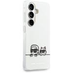 Karl Lagerfeld IML K&CH Peekaboo Logo Magnetic kryt pre Samsung Galaxy S26+, biely