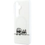 Karl Lagerfeld IML K&CH Peekaboo Logo Magnetic kryt pre Samsung Galaxy S26+, biely