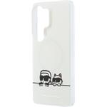Karl Lagerfeld IML K&CH Peekaboo Logo Magnetic kryt pre Samsung Galaxy S26 Ultra, biele