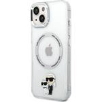 Karl Lagerfeld IML Karl a Choupette NFT MagSafe kryt pre iPhone 15, číry