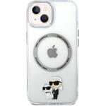 Karl Lagerfeld IML Karl a Choupette NFT MagSafe kryt pre iPhone 15, číry