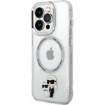 Karl Lagerfeld IML Karl a Choupette NFT MagSafe kryt pre iPhone 15 Pro, číry