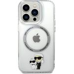 Karl Lagerfeld IML Karl a Choupette NFT MagSafe kryt pre iPhone 15 Pro, číry