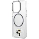 Karl Lagerfeld IML Karl a Choupette NFT MagSafe kryt pre iPhone 15 Pro Max, číry