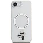 Karl Lagerfeld IML Karl and Choupette MagSafe kryt pre iPhone 16e, transparentný