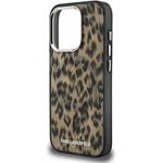 Karl Lagerfeld IML Leopard MagSafe kryt pre iPhone 15 Pro, hnedý