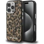 Karl Lagerfeld IML Leopard MagSafe kryt pre iPhone 16 Pro Max, hnedý