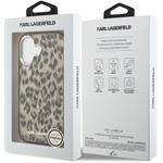 Karl Lagerfeld IML Leopard MagSafe kryt pre iPhone 17, hnedý