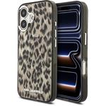 Karl Lagerfeld IML Leopard MagSafe kryt pre iPhone 17, hnedý