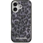 Karl Lagerfeld IML Leopard MagSafe kryt pre iPhone 17, sivý