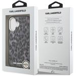Karl Lagerfeld IML Leopard MagSafe kryt pre iPhone 17, sivý