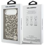 Karl Lagerfeld IML Leopard MagSafe kryt pre iPhone Air, hnedý