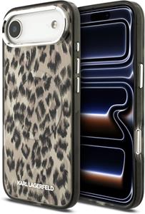 Karl Lagerfeld IML Leopard MagSafe kryt pre iPhone Air, hnedý