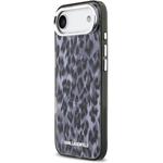 Karl Lagerfeld IML Leopard MagSafe kryt pre iPhone Air, sivý